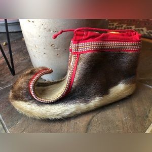 Norwegian authentic reindeer skin boots
